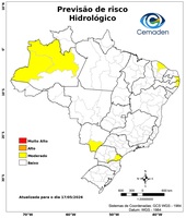 17/05/2026 - Previsão de riscos geo-hidrológicos