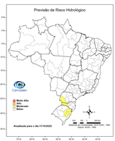 17/10/2025 - Previsão de Riscos Geo-Hidrológicos