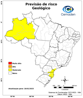 18/02/2025 - Previsão de Riscos Geo-Hidrológicos