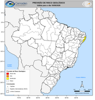 18/08/2026 - Previsão de Riscos Geo-Hidrológicos