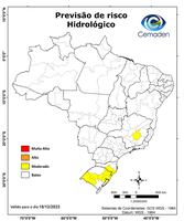 18/12/2023 - Previsão de Riscos Geo-Hidrológicos