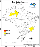 18/12/2024 - Previsão de Riscos Geo-Hidrológicos