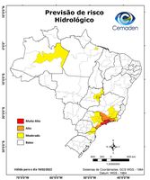 19/02/2023 - Previsão de Riscos Geo-hidrológicos