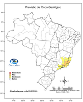 20/01/2026 - Previsão de riscos geo-hidrológicos