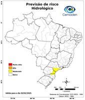 20/02/2025 - Previsão de Riscos Geo-Hidrológicos
