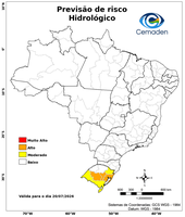 20/07/2026 - Previsão de Riscos Geo-Hidrológicos