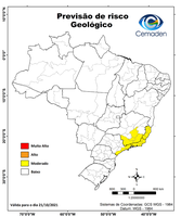 21/10/2021 - Previsão de riscos geo-hidrológicos