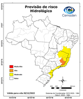 20/12/2022 - Previsão de Risco Geo-Hidrológicos