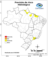 21/02/2025 - Previsão de Riscos Geo-Hidrológicos