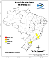 21/02/2026 - Previsão de riscos geo-hidrológicos