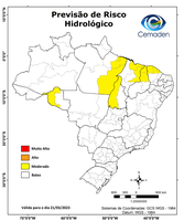 21/03/2023 - Previsão de Risco Geo-Hidrológicos