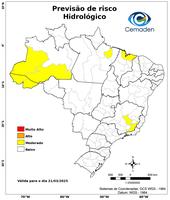 21/03/2025 - Previsão de Riscos Geo-Hidrológicos