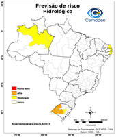 21/06/2025 - Previsão de Riscos Geo-Hidrológicos