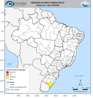 21/08/2026 - Previsão de Riscos Geo-Hidrológicos