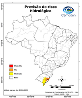 21/09/2023 - Previsão de Risco Geo-Hidrológicos