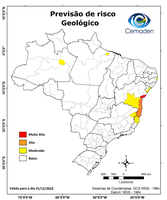 21/12/2023 - Previsão de riscos geo-hidrológicos