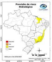 22/02/2024 - Previsão de Riscos Geo-Hidrológicos