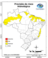 22/03/2022 - Previsão de riscos geo-hidrológicos