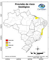 22/04/2024 - Previsão de Riscos Geo-Hidrológicos