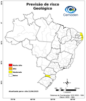22/06/2025 - Previsão de Riscos Geo-Hidrológicos