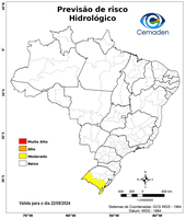 22/08/2024 - Previsão de Riscos Geo-Hidrológicos