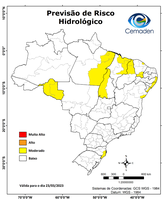 23/03/2023 - Previsão de Risco Geo-Hidrológicos