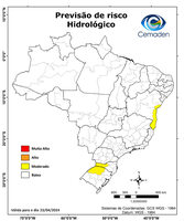 23/04/2024 - Previsão de Riscos Geo-Hidrológicos