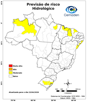23/04/2026 - Previsão de Riscos Geo-Hidrológicos