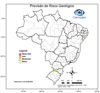 23/06/2025 - Previsão de Riscos Geo-Hidrológicos