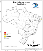 23/07/2026 - Previsão de Riscos Geo-Hidrológicos