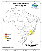 23/11/2022 - Previsão de Riscos Geo-hidrológicos