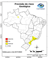 23/11/2023 - Previsão de riscos geo-hidrológicos
