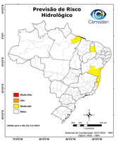 24/12/2022 - Previsão de riscos geo-hidrológicos