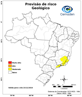 23/12/2024 - Previsão de Riscos Geo-Hidrológicos