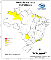 24/02/2025 - Previsão de Riscos Geo-Hidrológicos