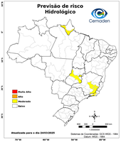 24/03/2025 - Previsão de riscos geo-hidrológicos