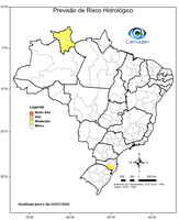 24/07/2025 - Previsão de Riscos Geo-Hidrológicos