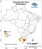 24/07/2026 - Previsão de Riscos Geo-Hidrológicos