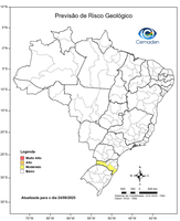 24/08/2025 - Previsão de Riscos Geo-Hidrológicos