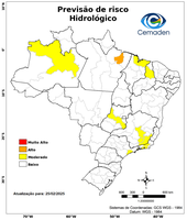 25/02/2025 - Previsão de Riscos Geo-Hidrológicos