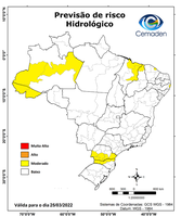25/03/2022 - Previsão de riscos geo-hidrológicos