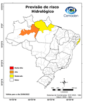25/06/2022 - Previsão de Risco Geo-Hidrológicos