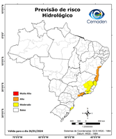 26/01/2024 - Previsão de Riscos Geo-Hidrológicos