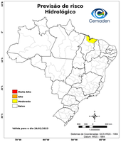 26/02/2025 - Previsão de Riscos Geo-Hidrológicos
