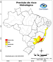 26/02/2026 - Previsão de Riscos Geo-Hidrológicos