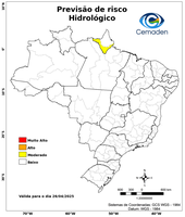 26/04/2025 - Previsão de Riscos Geo-Hidrológicos
