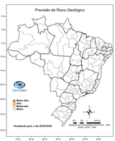 26/05/2026 - Previsão de Riscos Geo-Hidrológicos