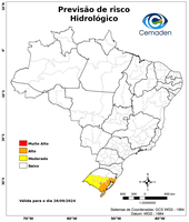 26/09/2024 - Previsão de Riscos Geo-Hidrológicos