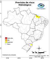 27/02/2025 - Previsão de Riscos Geo-Hidrológicos