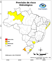 27/06/2025 - Previsão de Riscos Geo-Hidrológicos